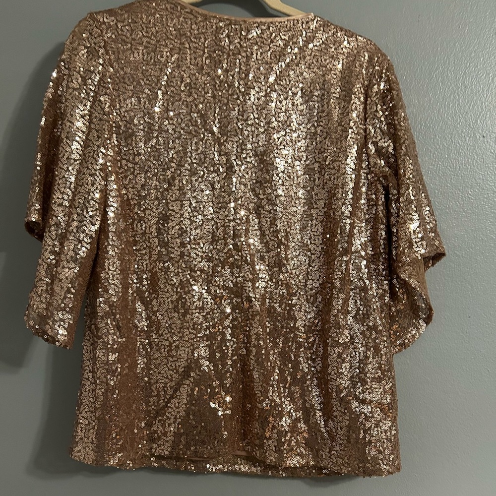 Roz & Ali Size Medium Sparkly Top With Liner - image 4